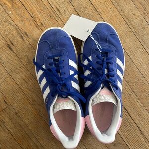 Adidas Blue and White Athletic Shoes